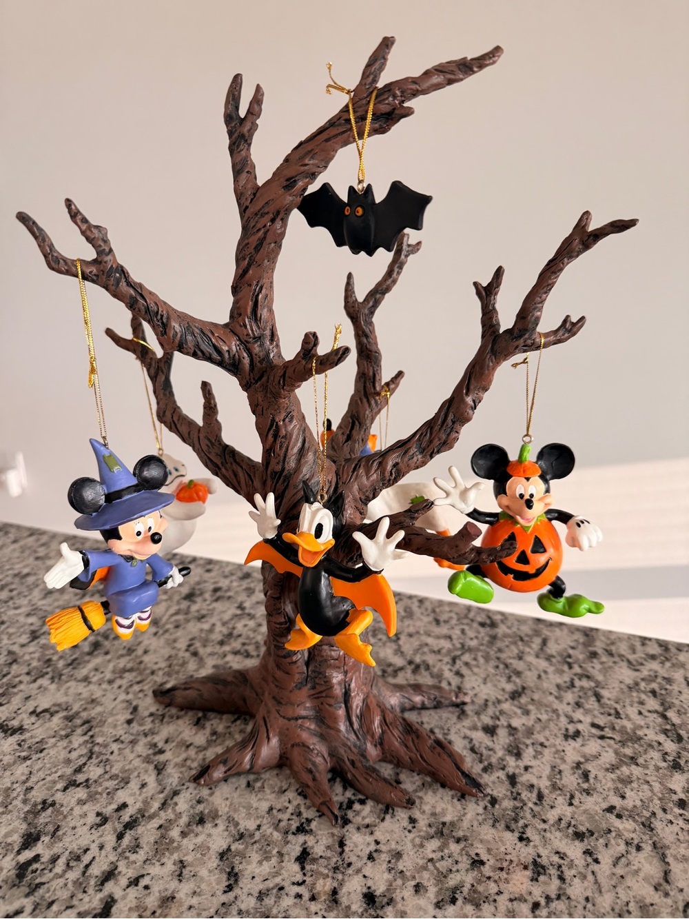 RARE Disney Halloween Character Tree w/ Ornaments - 14”x8”